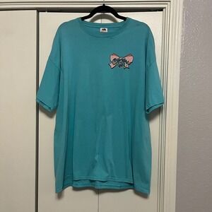 Cherished Girl Turquoise Graphic T Shirt Cotton Size 2XL Religious Faith